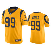 Men Los Angeles Rams #99 Nike Aaron Donald Gold Color Rush Limited Jersey