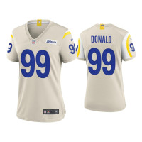 Women Los Angeles Rams #99 Aaron Donald Bone Game Jersey