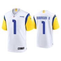 Men Los Angeles Rams #1 Allen Robinson II White Alternate Game Jersey