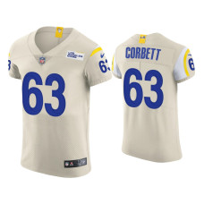 Men Los Angeles Rams #63 Austin Corbett Cream Vapor Elite Jersey