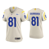 Women Los Angeles Rams #81 Ben Skowronek Bone Game Jersey