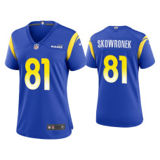 Women Los Angeles Rams #81 Ben Skowronek Royal Game Jersey