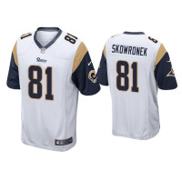 Men Los Angeles Rams #81 Ben Skowronek White Game Jersey