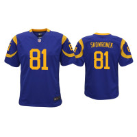 Youth Los Angeles Rams #81 Ben Skowronek Royal Game Jersey