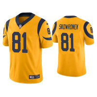 Men Los Angeles Rams #81 Color Rush Limited Ben Skowronek Gold Jersey