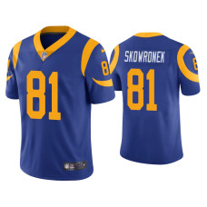 Men Los Angeles Rams #81 Vapor Limited Ben Skowronek Royal Jersey