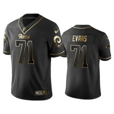 Men Los Angeles Rams #71 2019 Golden Edition Vapor Limited Bobby Evans Black Jersey