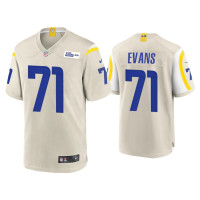 Men Los Angeles Rams #71 Bobby Evans Bone Game Jersey