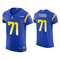 Men Los Angeles Rams #71 Bobby Evans Royal Vapor Elite Jersey