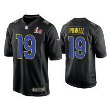 Men Los Angeles Rams #19 Brandon Powell Super Bowl LVI Black Game Fashion Jersey