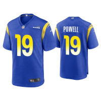 Men Los Angeles Rams #19 Brandon Powell Royal Game Jersey