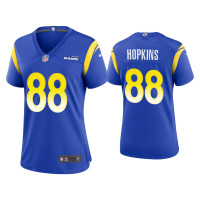 Women Los Angeles Rams #88 Brycen Hopkins Royal Game Jersey