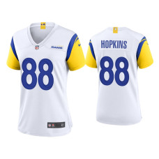 Women Los Angeles Rams #88 Brycen Hopkins White Alternate Game Jersey