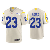 Men Los Angeles Rams #23 Cam Akers Bone Game Jersey