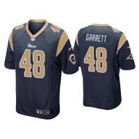 Men Los Angeles Rams #48 Chris Garrett Navy Game Jersey