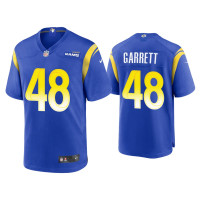 Men Los Angeles Rams #48 Chris Garrett Royal Game Jersey