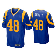 Men Los Angeles Rams #48 Chris Garrett Royal Game Jersey