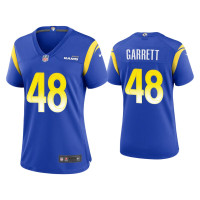 Women Los Angeles Rams #48 Chris Garrett Royal Game Jersey