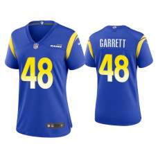 Women Los Angeles Rams #48 Chris Garrett Royal Game Jersey