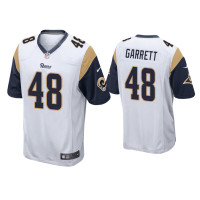 Men Los Angeles Rams #48 Chris Garrett White Game Jersey