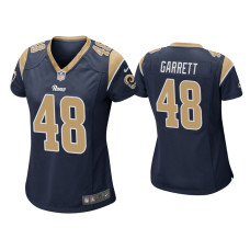 Women Los Angeles Rams #48 Chris Garrett Navy Game Jersey