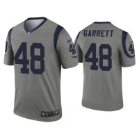 Men Los Angeles Rams #48 Chris Garrett Gray Inverted Legend Jersey