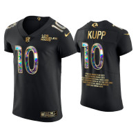 Men Los Angeles Rams #10 Cooper Kupp Black Career Highlights Jersey