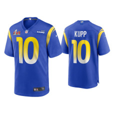 Men Los Angeles Rams #10 Cooper Kupp Super Bowl LVI Royal Game Jersey