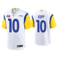 Men Los Angeles Rams #10 Cooper Kupp Super Bowl LVI White Game Jersey