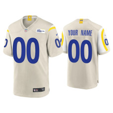 Men Los Angeles Rams #00 Custom Bone Game Jersey