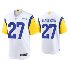 Men Los Angeles Rams #27 Darrell Henderson White Alternate Game Jersey