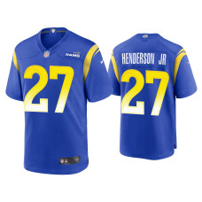 Men Los Angeles Rams #27 Darrell Henderson Jr. Royal Game Jersey