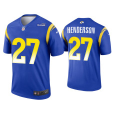 Men Los Angeles Rams #27 Darrell Henderson Royal Legend Jersey