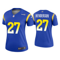 Women Los Angeles Rams #27 Darrell Henderson Royal Legend Jersey