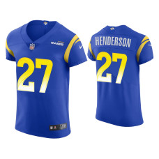 Men Los Angeles Rams #27 Darrell Henderson Royal Vapor Elite Jersey