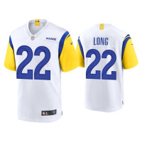 Men Los Angeles Rams #22 David Long White Alternate Game Jersey