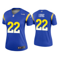 Women Los Angeles Rams #22 David Long Royal Legend Jersey