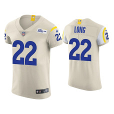 Men Los Angeles Rams #22 David Long Cream Vapor Elite Jersey