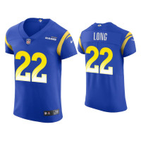 Men Los Angeles Rams #22 David Long Royal Vapor Elite Jersey