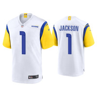 Men Los Angeles Rams #1 DeSean Jackson White Alternate Game Jersey