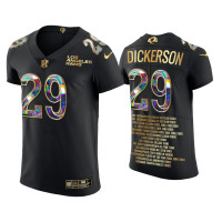 Men Los Angeles Rams #29 Eric Dickerson Black Career Highlights Jersey