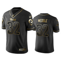 Men Los Angeles Rams #32 2019 Golden Edition Vapor Limited Eric Weddle Black Jersey