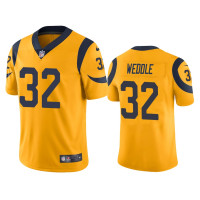 Men Los Angeles Rams #32 Color Rush Limited Eric Weddle Gold Jersey