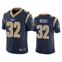 Men Los Angeles Rams #32 Vapor Untouchable Limited Eric Weddle Vapor Limited Navy Jersey