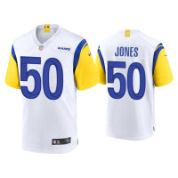 Men Los Angeles Rams #50 Ernest Jones White Alternate Game Jersey