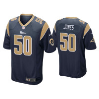 Men Los Angeles Rams #50 Ernest Jones Navy Game Jersey