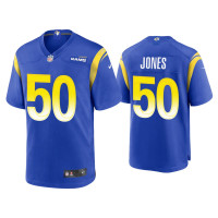 Men Los Angeles Rams #50 Ernest Jones Royal Game Jersey