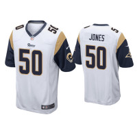 Men Los Angeles Rams #50 Ernest Jones White Game Jersey