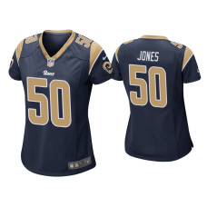 Women Los Angeles Rams #50 Ernest Jones Navy Game Jersey