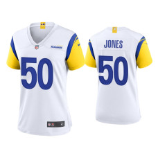 Women Los Angeles Rams #50 Ernest Jones White Alternate Game Jersey